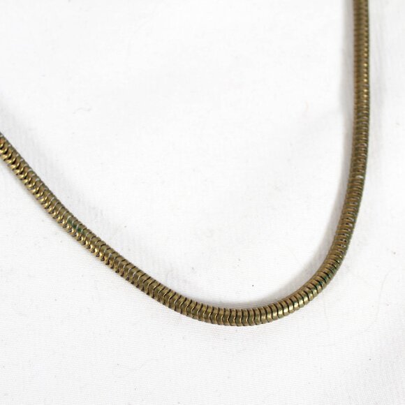 Vintage 1950s Navy Faux Leather Handbag with Art Deco Latch & Metal Chain - Picture 16 of 16